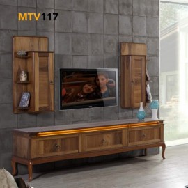 Meuble TV mural en bois MTV117