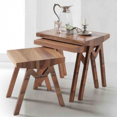Table gigogne en bois