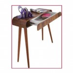 Consol table en bois + 3 miroir