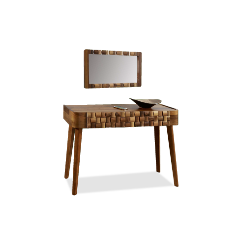 Consol Table En Bois + 1 Miroir